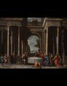Cena In Casa Di Simone by Giovanni Niccolo Servandoni