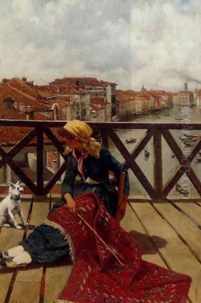 A Distraction On The Accademia Bridge, Venice - view 1