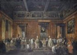 Cerimonia Alla Presenza Di Benedetto Xiv