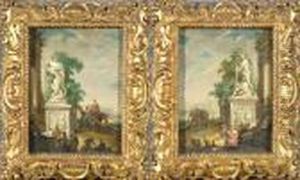 Due Vedute Con Rovine by Giovanni Niccolo Servandoni