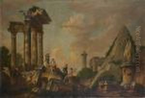 Predication D'un Apotre Dans Des Ruines Antiques
