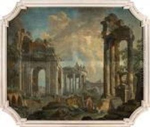 Un Edificio Di Ordine Corinzio In Rovina