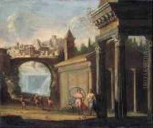 Capriccio Architettonico Con La Cascata Di Tivoli Capriccio Architettonico Con La Cascata Di Tivoli