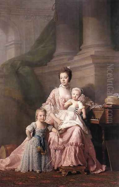 Queen Charlotte with her Two Children - view 1