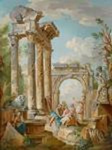 Capriccio Romano Con Figure