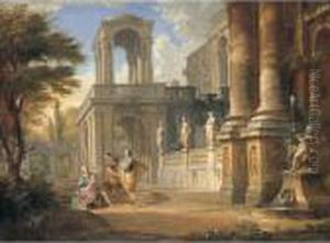 Capriccio Architettonico Con Figure