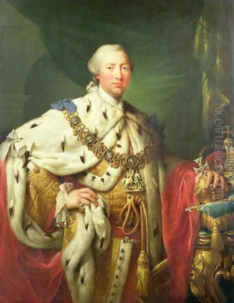 Portrait of George III 1738-1820 in his Coronation Robes, c.1760 by Allan Ramsay