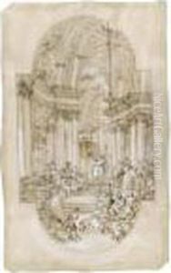 Christ Chasing The Money-lenders From The Temple by Giovanni Niccolo Servandoni