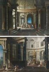 Scenes Antiques Dans Un Palais by Giovanni Niccolo Servandoni