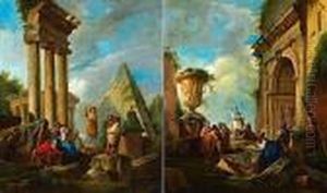 Predication D'un Apotre Et Predication D'une Sibylle by Giovanni Niccolo Servandoni