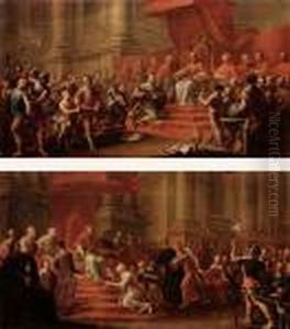 Due Udienze Papali by Giovanni Niccolo Servandoni