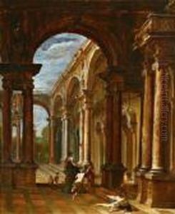 Mercurio Che Ordina Ad Ulisse Di
 Lasciare La Maga Circe Dopo Che Essa Ha Trasformato In Bestie I Suoi 
Compagni