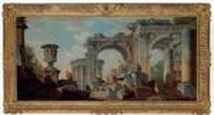 A 
Capriccio
 Of Ruins With The Temple Of The Sibyl