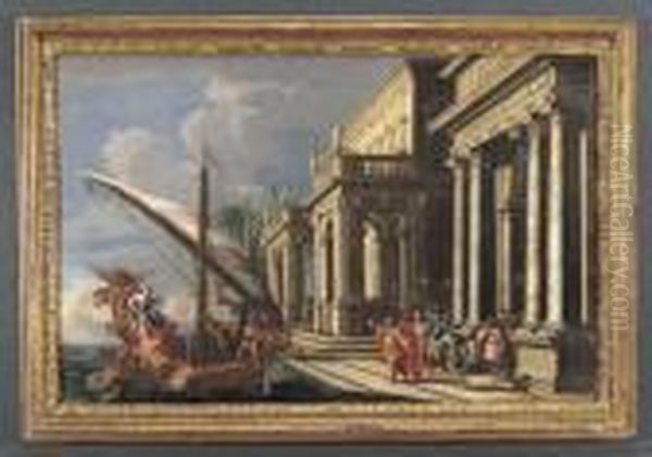 Marcantonio Riceve Cleopatra - view 1