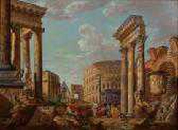 Rovine Romane Con Figure - view 1