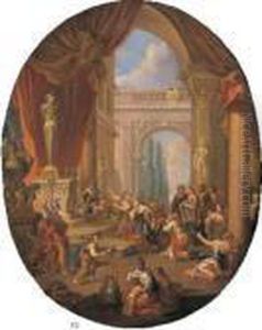 Priamo Sacrifica Agli Dei by Giovanni Niccolo Servandoni