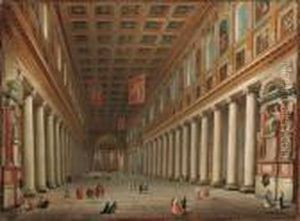 Veduta Dell'interno Di Santa Maria Maggiore A Roma Veduta Dell'interno Di Santa Maria Maggiore A Roma