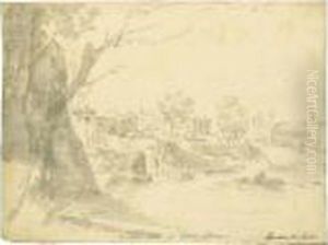 Veduta Del Tever by Giovanni Niccolo Servandoni