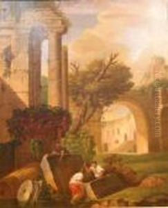 Roman Ruins With Figures Roman Ruins With Figures