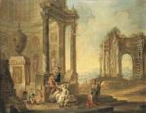 Saltimbanques Au Milieu De Ruines