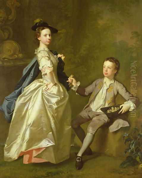 The Hon. Rachel Hamilton and her brother, the Hon. Charles Hamilton, 1740 - view 1