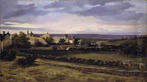 A Village in a Valley ca late 1820s by Allan Ramsay