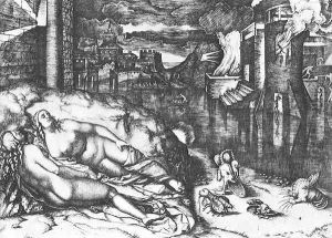 The Dream of Raphael by Marcantonio Raimondi