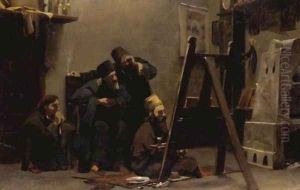 Icon Painter on Mount Athos by Theodore Jacques Ralli