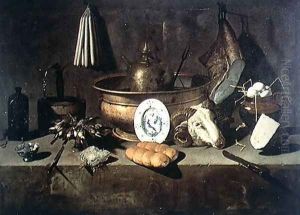 Still Life in a Kitchen by Giuseppe Recco