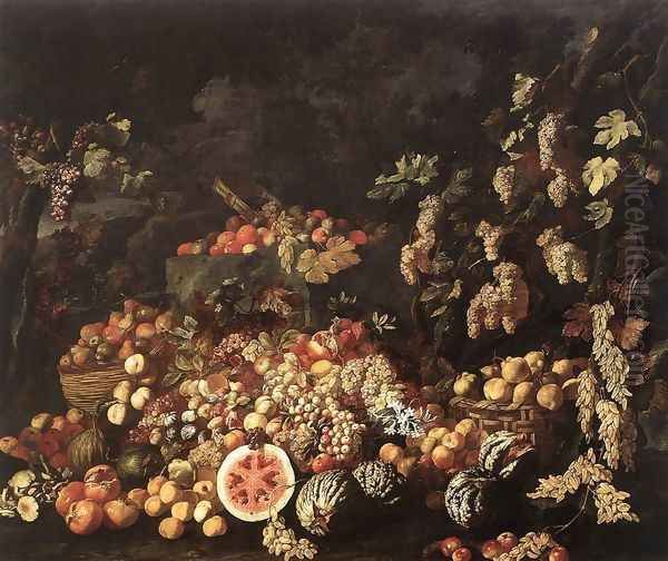 Still-Life with Fruit and Flowers by Giuseppe Recco