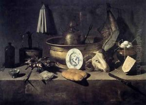 Still-Life with a Head of a Ram 2 by Giuseppe Recco