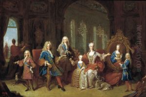 The Family of Philip V 1683-1746 of Bourbon, c.1722 by Jean Ranc