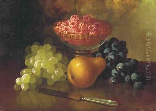 Still Life with Raspberries, Grapes and Pear - view 1