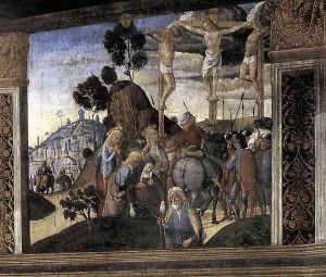 The Last Supper (detail-5) 1481-82 by Cosimo Rosselli