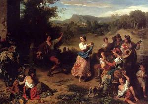 The Fiesta by Louis-Leopold Robert