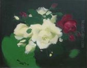 White And Crimson Roses