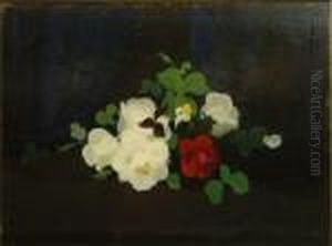 Red And White Roses by James Stuart Park