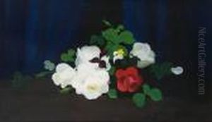 Cream And Red Roses by James Stuart Park