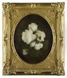 A Still Life Of White Roses by James Stuart Park