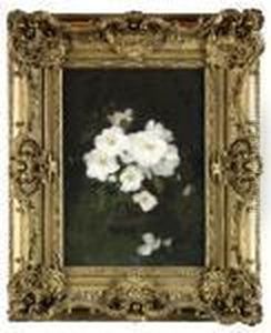 A Still Life Of White Roses by James Stuart Park