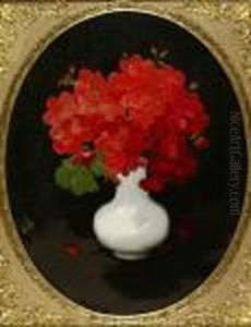 A Still Life Of Geranium by James Stuart Park