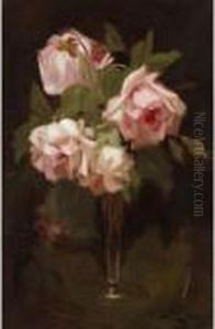 Still Life With Pink Roses by James Stuart Park