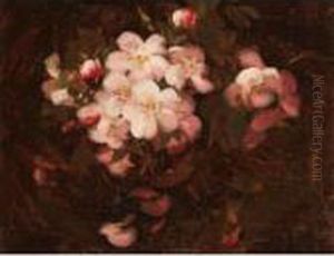 Still Life With Pink Wild Roses by James Stuart Park