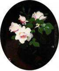 Still Life Of Pink Roses by James Stuart Park