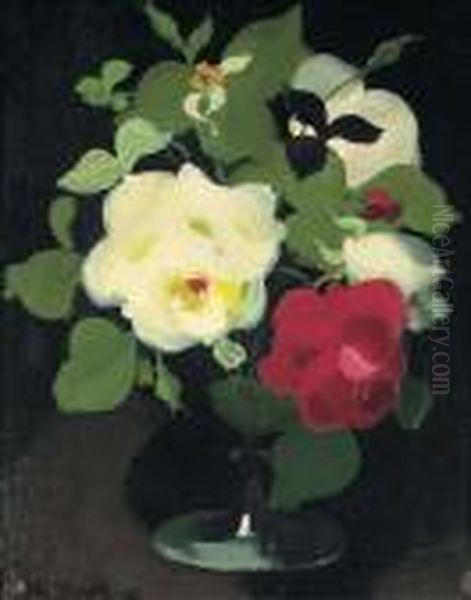 White And Red Roses - view 1