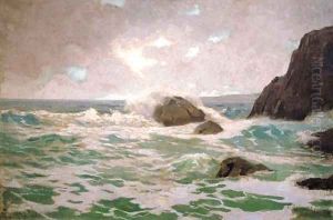 Late Afternoon Surf by Granville Redmond