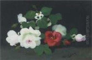 White And Red Roses by James Stuart Park
