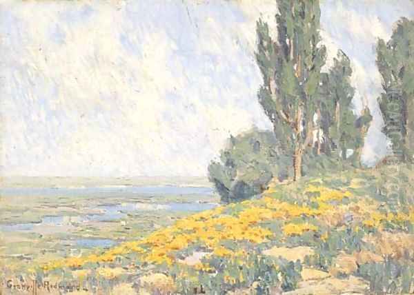 Poppies and Eucalyptus - view 1