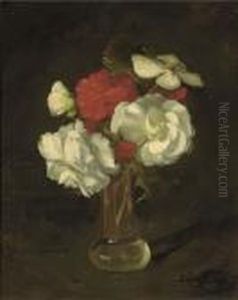 Still Life With Flowers In A Vase by James Stuart Park