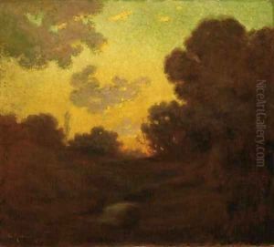 Sunset by Granville Redmond